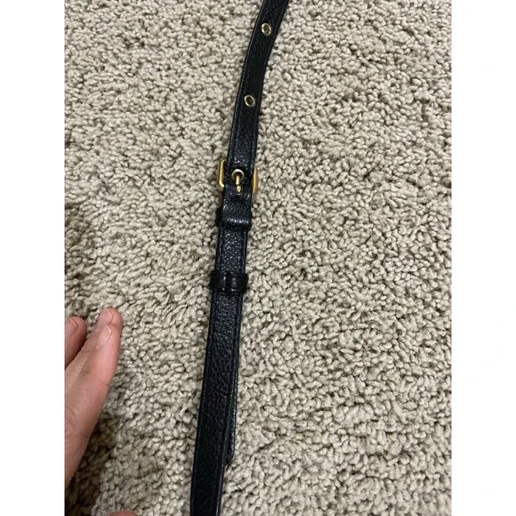 Marc by Marc Jacobs Classic Q Percy Black Pebble Leather Crossbody Mini Handbag - Picture 5 of 10